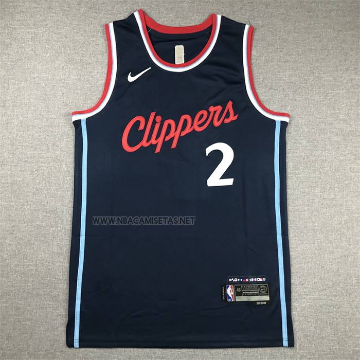 Camiseta Los Angeles Clippers Kawhi Leonard NO 2 Icon 2024-25 Azul